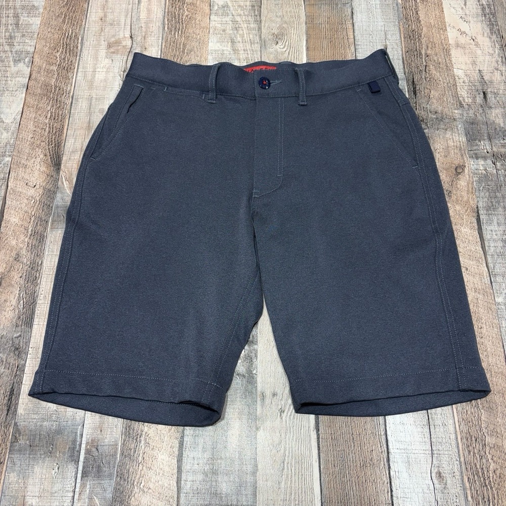 Halsey Sport Shorts Mens 30 Heather Blue Performance Stretch Flat Front‎ Golf